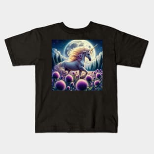 Unicorn and thistles Kids T-Shirt